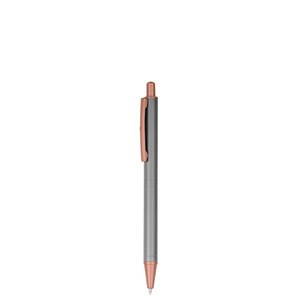 EgotierPro 39565 - Aluminum Pen with Matte Pink Ends LUXURY Grey
