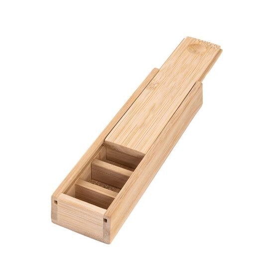 EgotierPro 52041 - Bamboo Pill Box with 7 Compartments VIRON