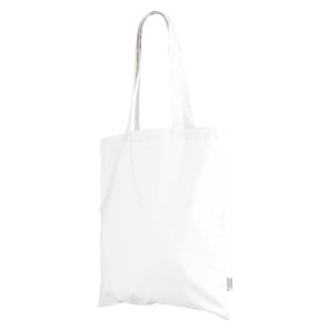 EgotierPro 52043 - Organic Cotton Bag with Long Handles COLORS White