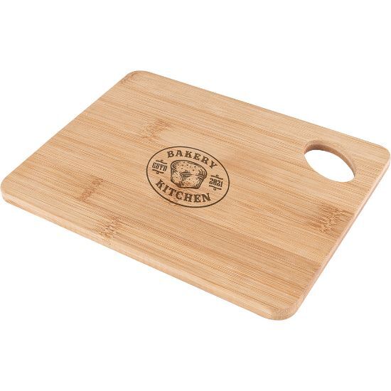 EgotierPro 52510 - Bamboo Kitchen Board with Handling Hole JAYA