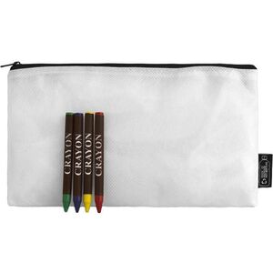 EgotierPro 53039 - RPET Case with 4 Wax Crayons MATERNELLE