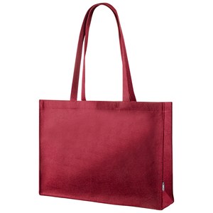 EgotierPro 53525 - Long-Handle 100% RPET Felt Bag COLONEL Bordeaux