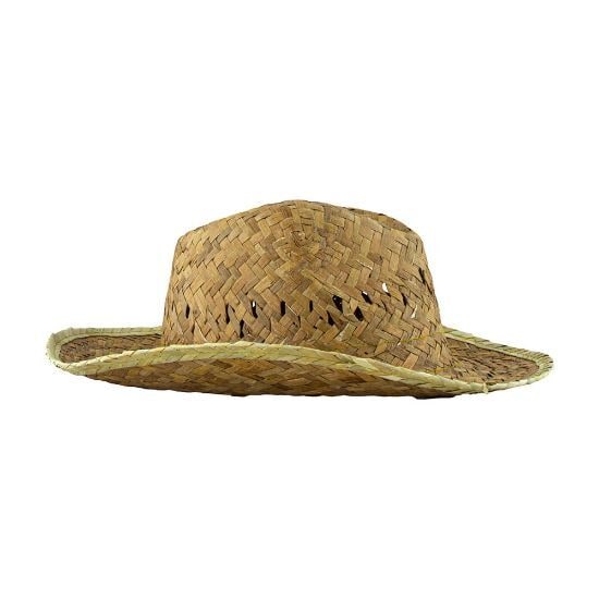 EgotierPro 98074 - Straw Hat, Light Tone, One Size INDIANA