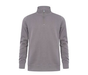 PROMODORO PM5052 - 1/4 zip sweater steel gray