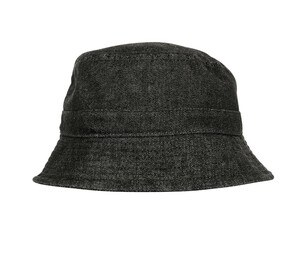 FLEXFIT 5003DB - DENIM BUCKET HAT Black / Grey