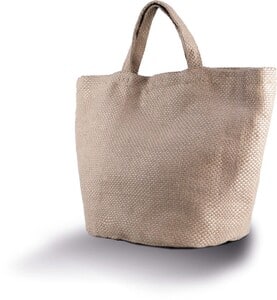 Kimood KI0227 - FASHIONABLE 100% NATURAL YARN DYED JUTE BAG