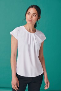 Henbury H597 - Ladies pleat front blouse