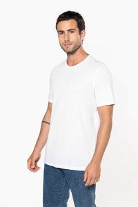 Kariban K398 - Mens short-sleeved organic t-shirt with raw edge neckline