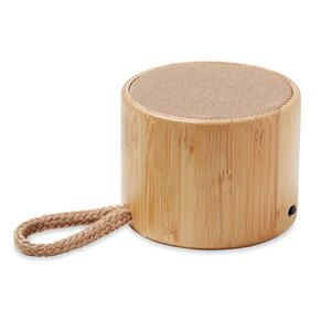 GiftRetail MO6890 - COOL Round bamboo wireless speaker