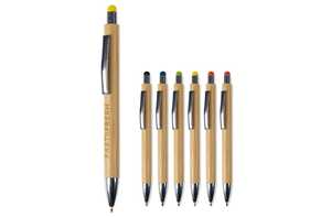 TopPoint LT87285 - Ball pen New York bamboo with stylus